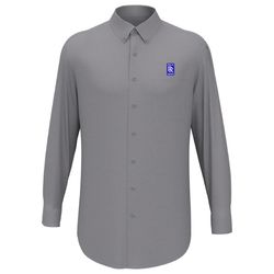 Image of Men's Perry Ellis Heathered Dress Shirt