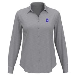 Image of Women's Perry Ellis Heathered Dress Shirt