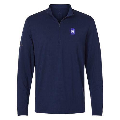 Men's Adidas Textured Stripe Quarter-Zip Pullover image thumbnail