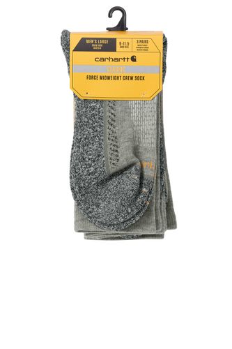 Carhartt Force Midweight Crew Sock (3-Pack) CTSC4223 See Size chart  image thumbnail