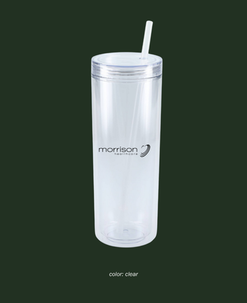 Chroma Recycled Acrylic Skinny Tumbler 16oz primary image