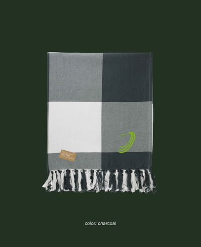 Field & Co.® 100% Organic Cotton Check Throw Blanket image thumbnail