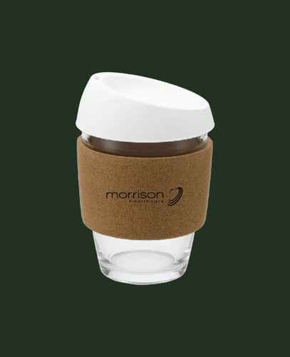 Image of Brooklyn Glass Cup with Cork Band 12oz