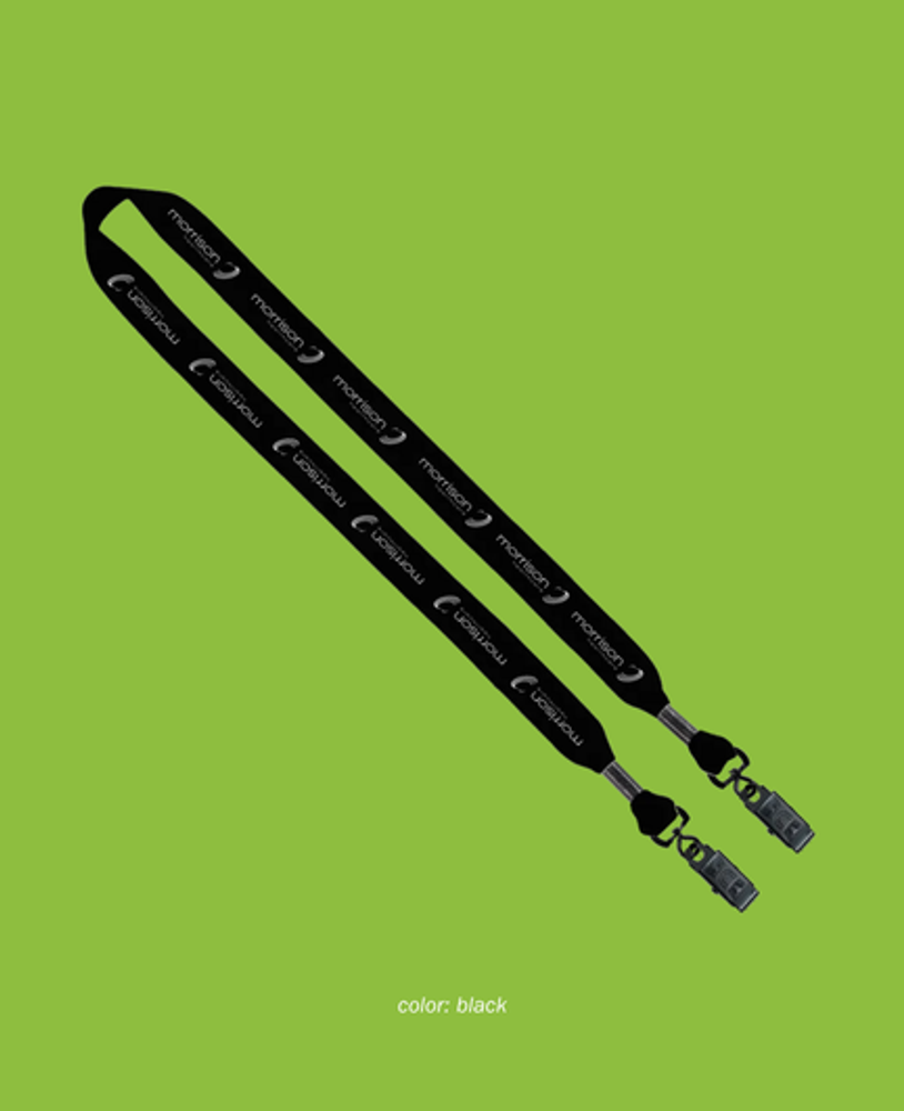 3/4" Cotton Double Bulldog Clip Lanyard primary image