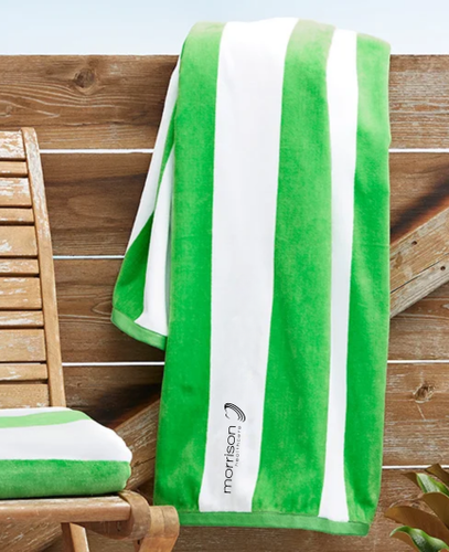 Microfiber Cabana Stripe Beach Towel image thumbnail