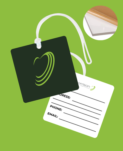Image of Acrylic Write-On Luggage Tag
