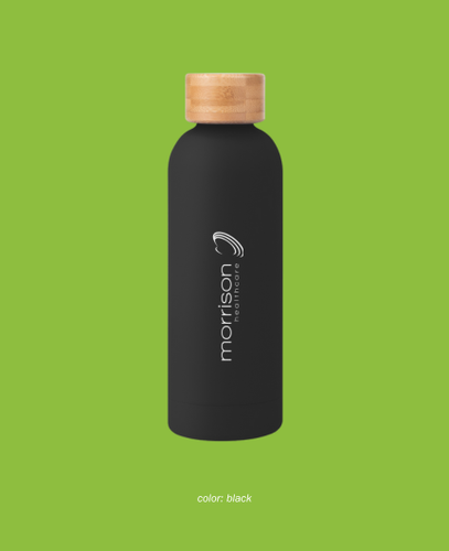 17oz. Blair Stainless Steel Bottle with Bamboo Lid image thumbnail