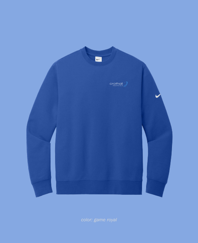 Nike Unisex Club Fleece Sleeve Swoosh Crew image thumbnail