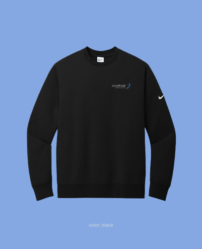 Nike Unisex Club Fleece Sleeve Swoosh Crew image thumbnail