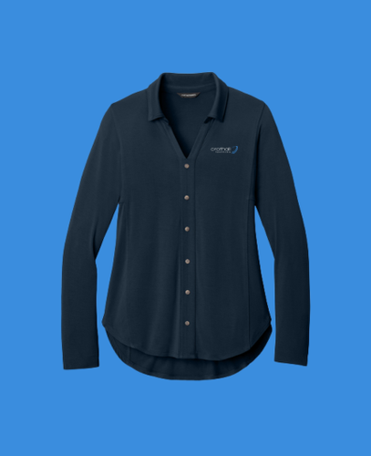 Port Authority® Women’s Luxe Knit Button Tunic image thumbnail