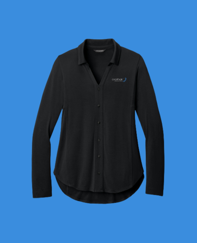Port Authority® Women’s Luxe Knit Button Tunic image thumbnail