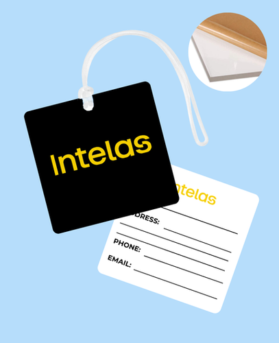 Image of Acrylic Write-On Luggage Tag