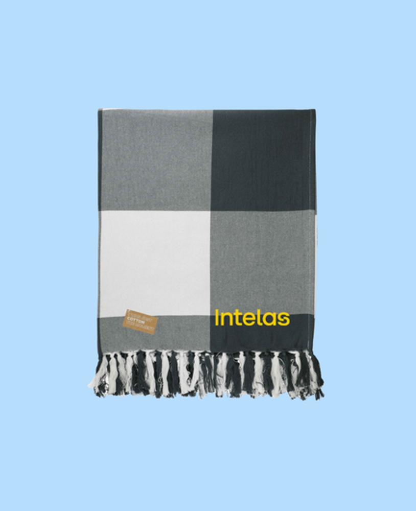 Field & Co.® 100% Organic Cotton Check Throw Blanket  primary image
