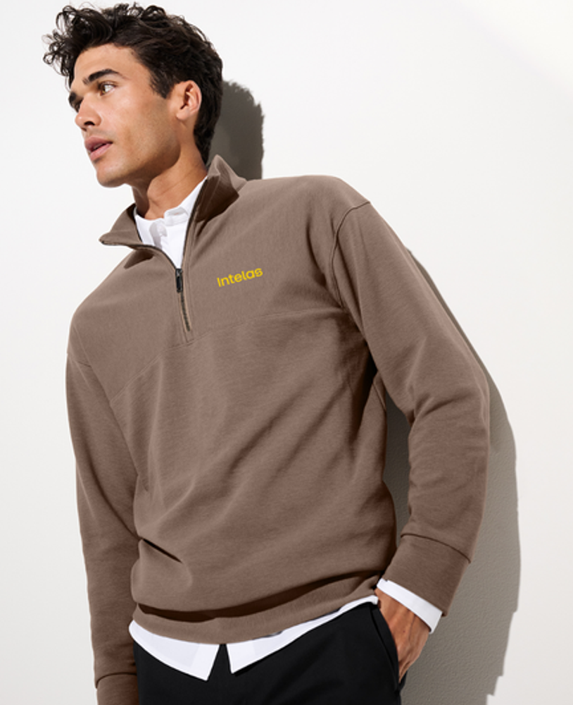 Mercer+Mettle® Linear Texture 1/4-Zip  primary image