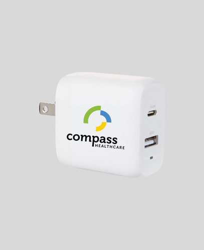 Image of UL Listed 20W Dual USB-A and Type-C Wall Charger
