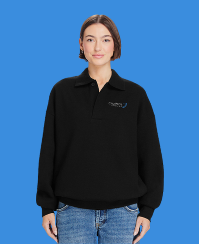 Image of Lane Seven Element Polo Collar Crewneck