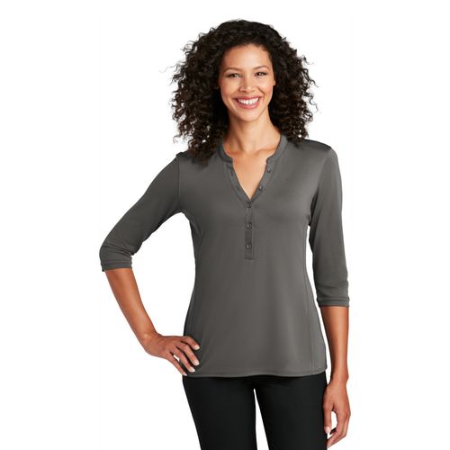 Ladies Pique Henley  image thumbnail