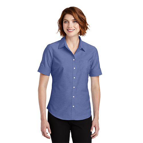 SuperPro Ladies Oxford Short Sleeve Shirt image thumbnail