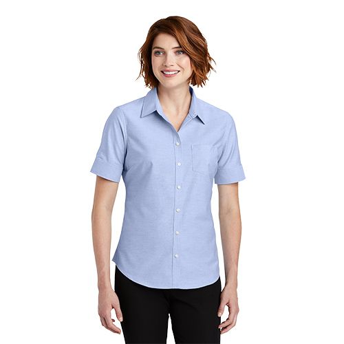 SuperPro Ladies Oxford Short Sleeve Shirt image thumbnail