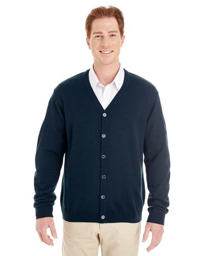 Harriton Men's V-Neck Cardigan image thumbnail