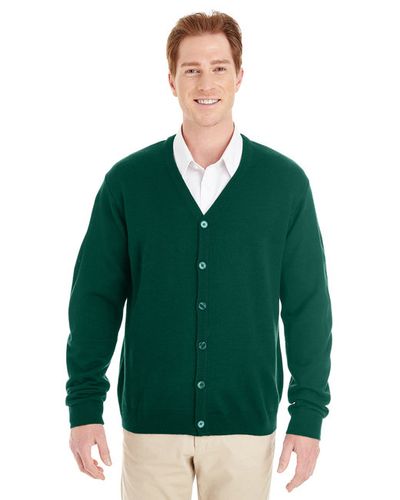 Harriton Men's V-Neck Cardigan image thumbnail