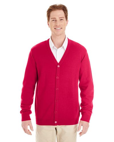 Harriton Men's V-Neck Cardigan image thumbnail