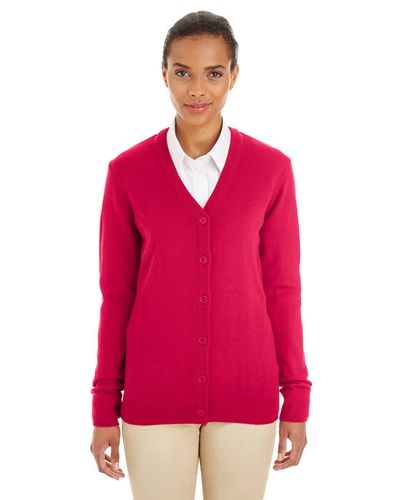 Harriton Ladies V-Neck Cardigan image thumbnail