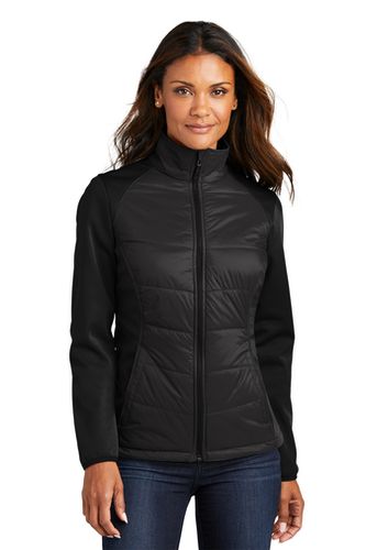 Port Authority Ladies Hybrid Soft Shell Jacket image thumbnail