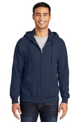 Image of Port & Company® Essential Fleece Full-Zip Hooded Sweatshirt