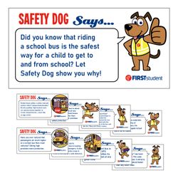 Image of Safety Dog Vehicle Magnet Set