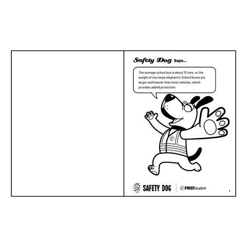 Safety Dog Coloring Book image thumbnail