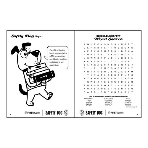 Safety Dog Coloring Book image thumbnail