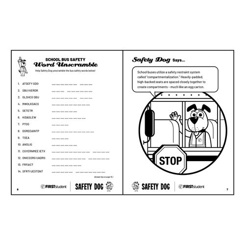 Safety Dog Coloring Book image thumbnail