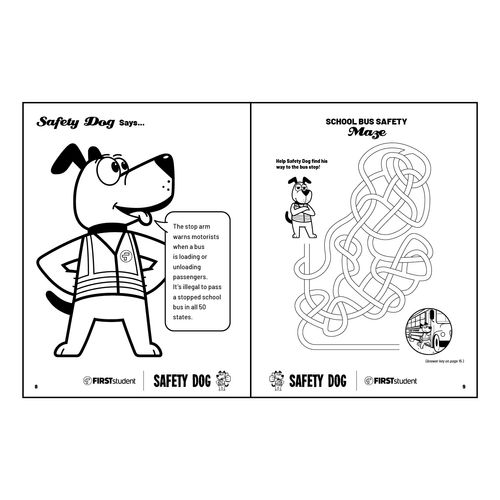Safety Dog Coloring Book image thumbnail