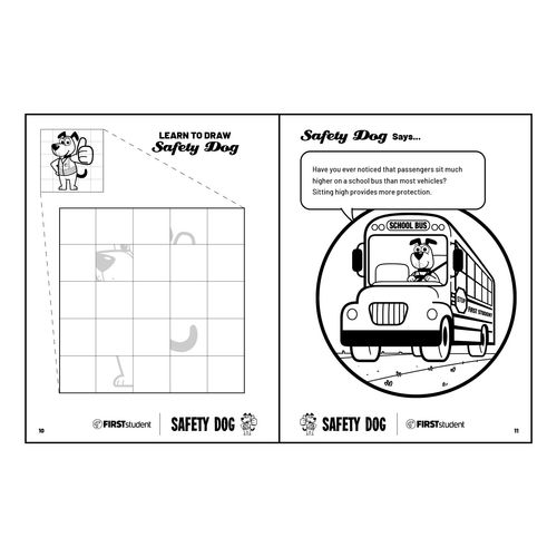 Safety Dog Coloring Book image thumbnail