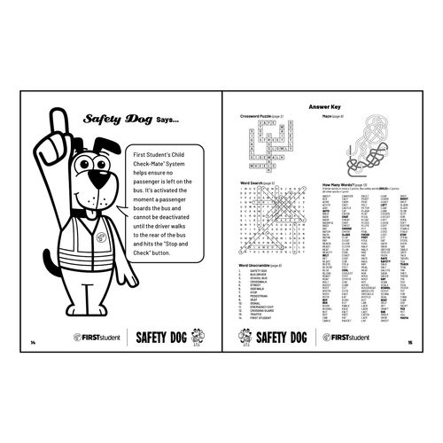 Safety Dog Coloring Book image thumbnail