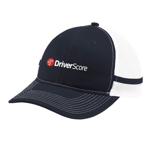 DriverScore Two-Stripe Snapback Trucker Cap image thumbnail