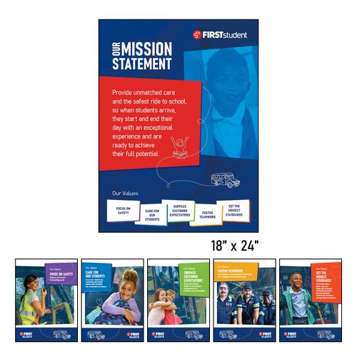 Mission & Values Poster Set - English image thumbnail