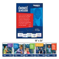 Image of Mission & Values Poster Set - French