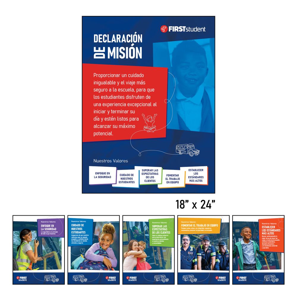 Mission & Values Poster Set - Spanish primary image