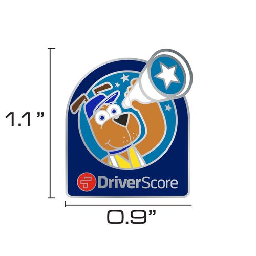 DriverScore Safety Dog Lapel Pin image thumbnail