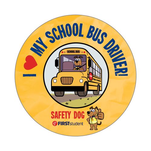 Safety Dog Bus Driver Appreciation Sticker image thumbnail