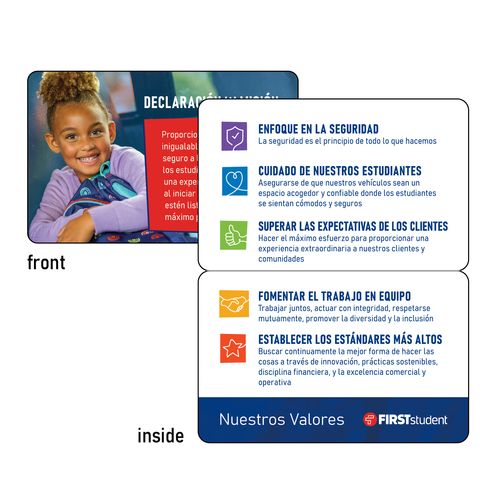 Mission & Values Fold-over Cards - Spanish image thumbnail
