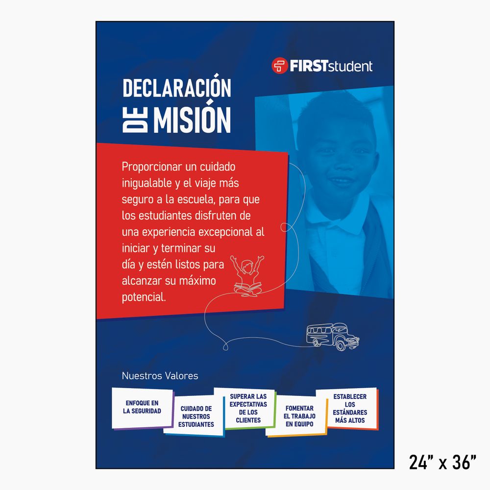 Extra Large Mission Statement Poster - Spanish primary image