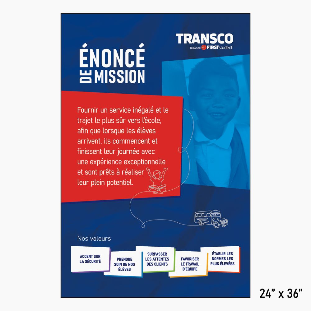 Extra Large Mission Statement Poster - French primary image