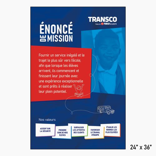 Extra Large Mission Statement Poster - French image thumbnail