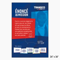 Image of Extra Large Mission Statement Poster - French