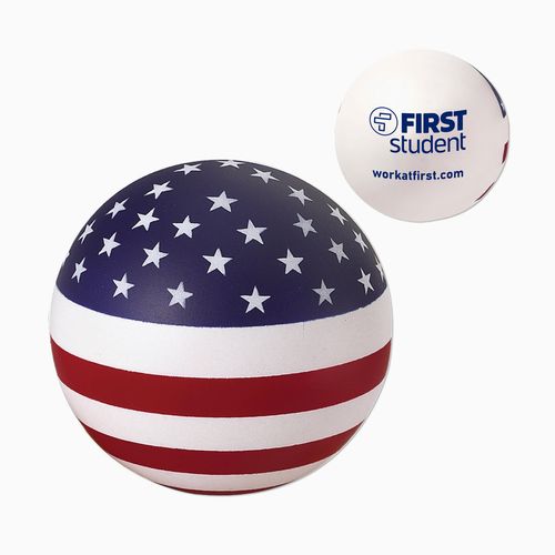 Recruiting Patriotic Round Stress Ball image thumbnail