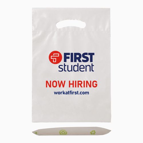 Recruiting Fold-Over Reinforced Die Cut Bag image thumbnail