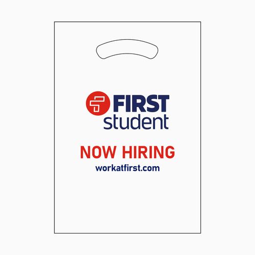 Recruiting Fold-Over Reinforced Die Cut Bag image thumbnail